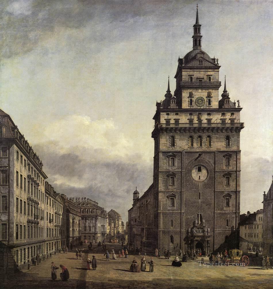 The Kreuzkirche In Dresden urban Bernardo Bellotto Oil Paintings